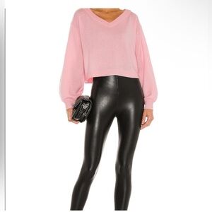 Commando Control Faux Leather Legging size M